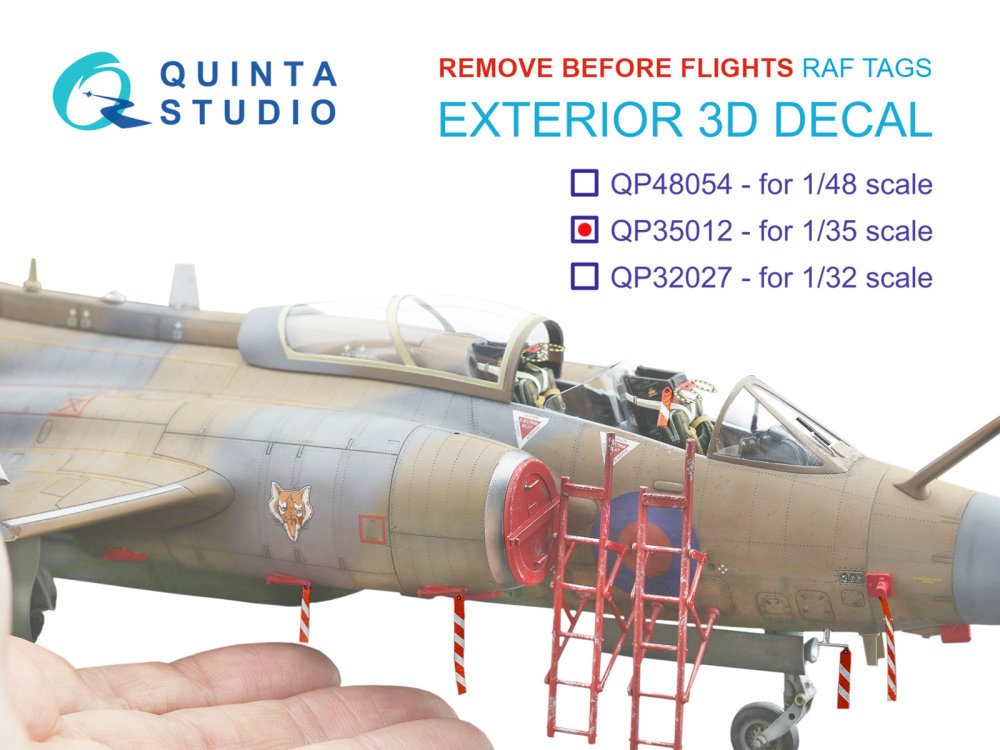 1/35 'Remove Before Flight' RAF tags (29 pcs.)
