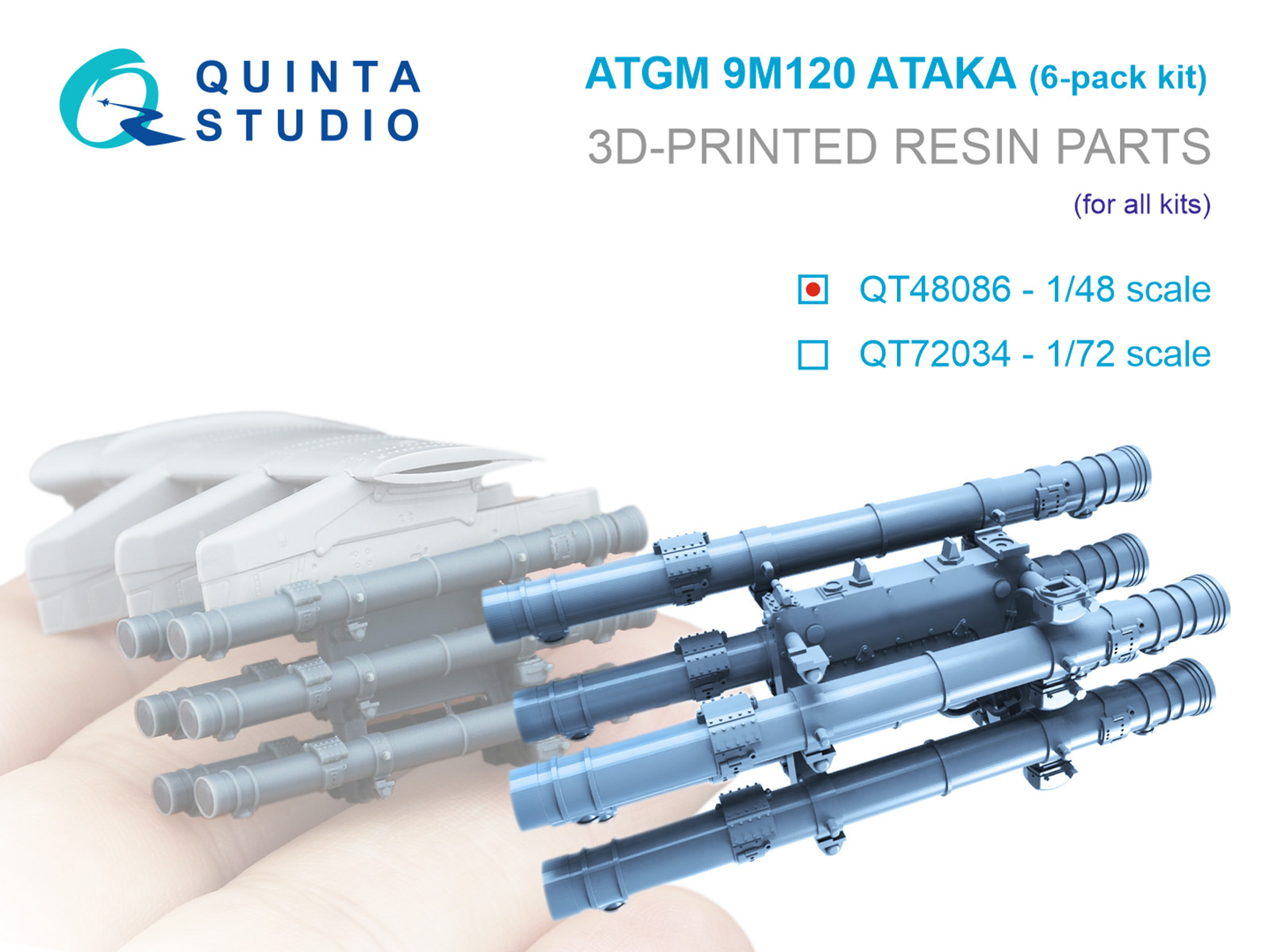 1/48 9M120 Ataka ATGM, six-pack kit (for all kits)