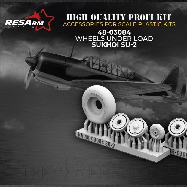 1/48 Su-2 wheels under load