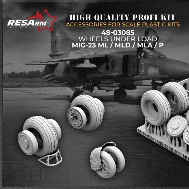 1/48 MiG-23 ML/MLD/MLA/P wheels under load