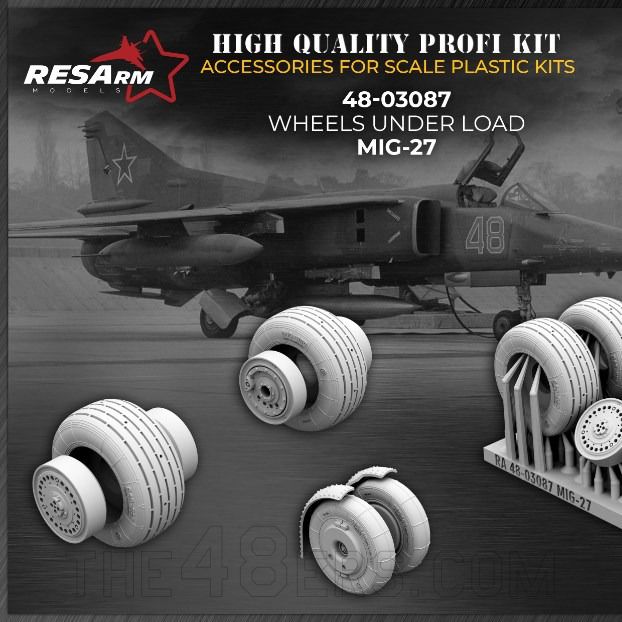 1/48 MiG-27 wheels under load