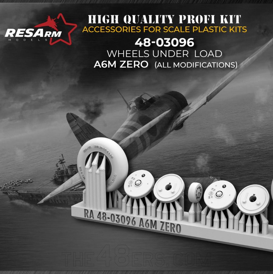 1/48 A6M ZERO wheels under load