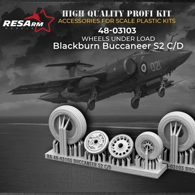 1/48 Buccaneer S2 C/D wheels under load