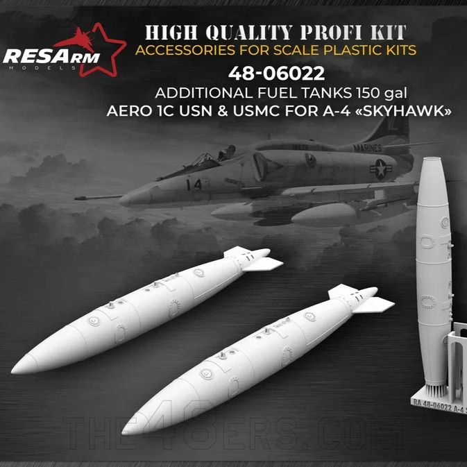 1/48 Additional Fuel Tanks 150 gal. for A-4
