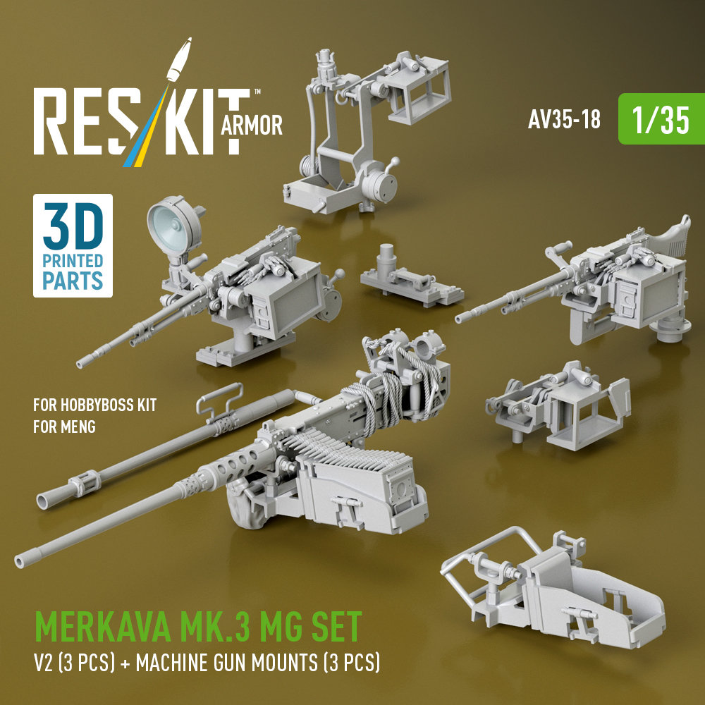 1/35 Merkava Mk.3 MG set V2 (MENG/HOBBY)
