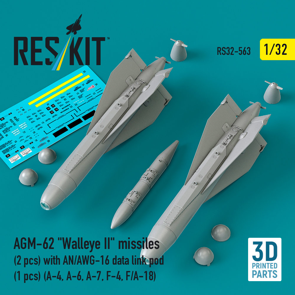 1/32 AGM-62 Walleye II w/ AN/AWG-16 pod (3 pcs.)