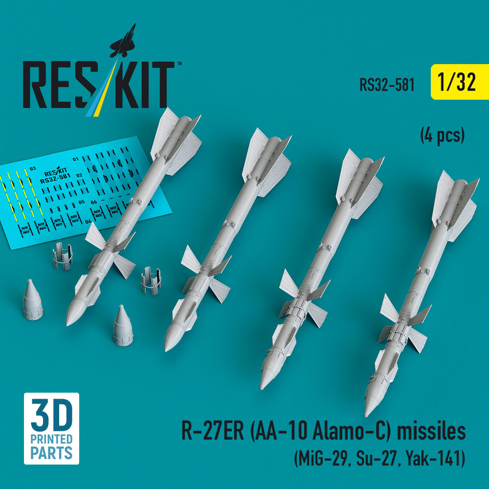 1/32 R-27ER (AA-10 Alamo-C) missiles (4 pcs.)