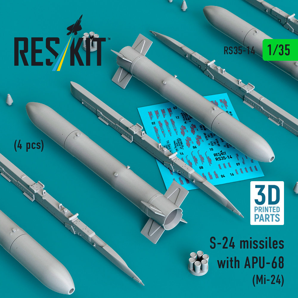 1/35 S-24 missiles with APU-68 (4 pcs.)