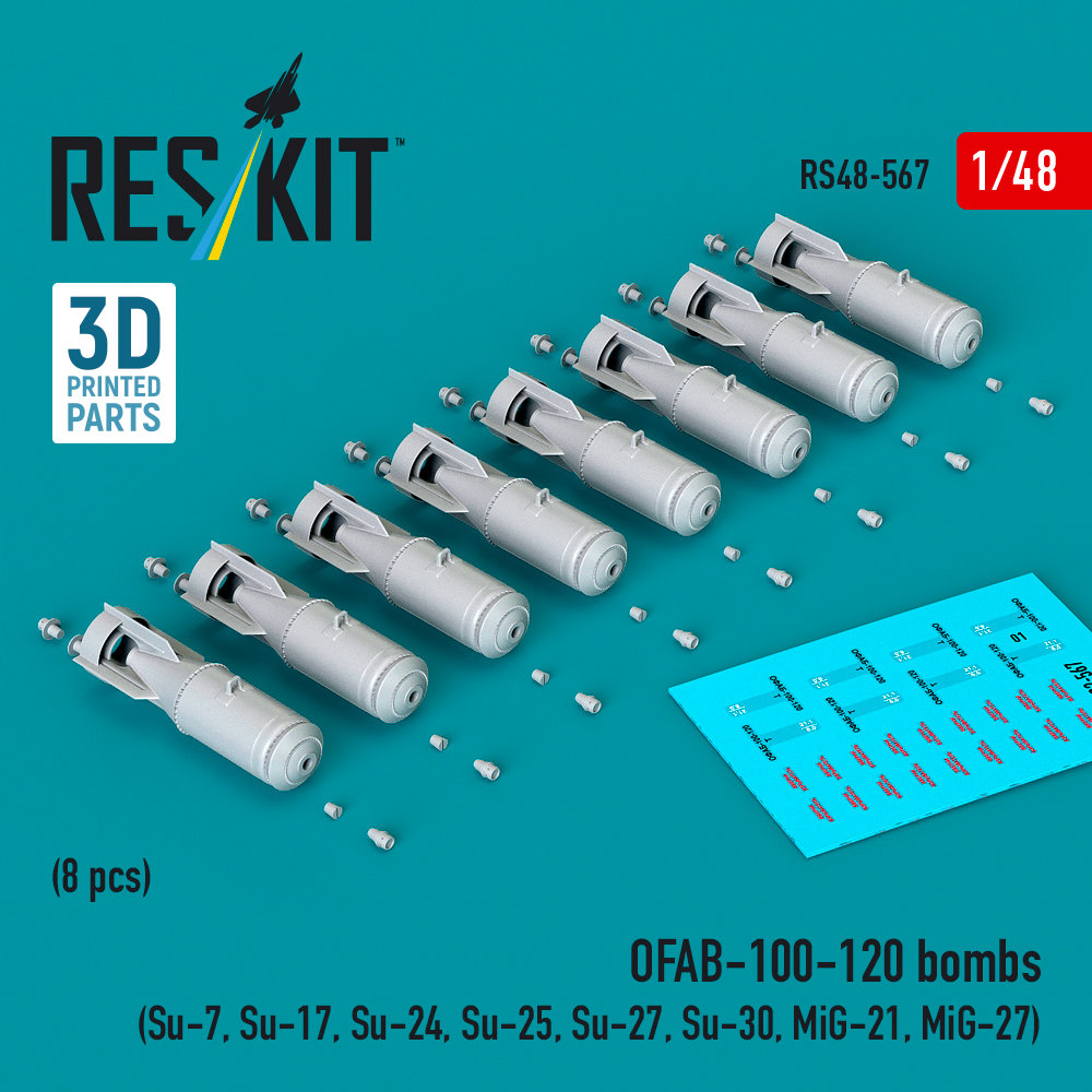 1/48 OFAB-100-120 bombs (8 pcs.)