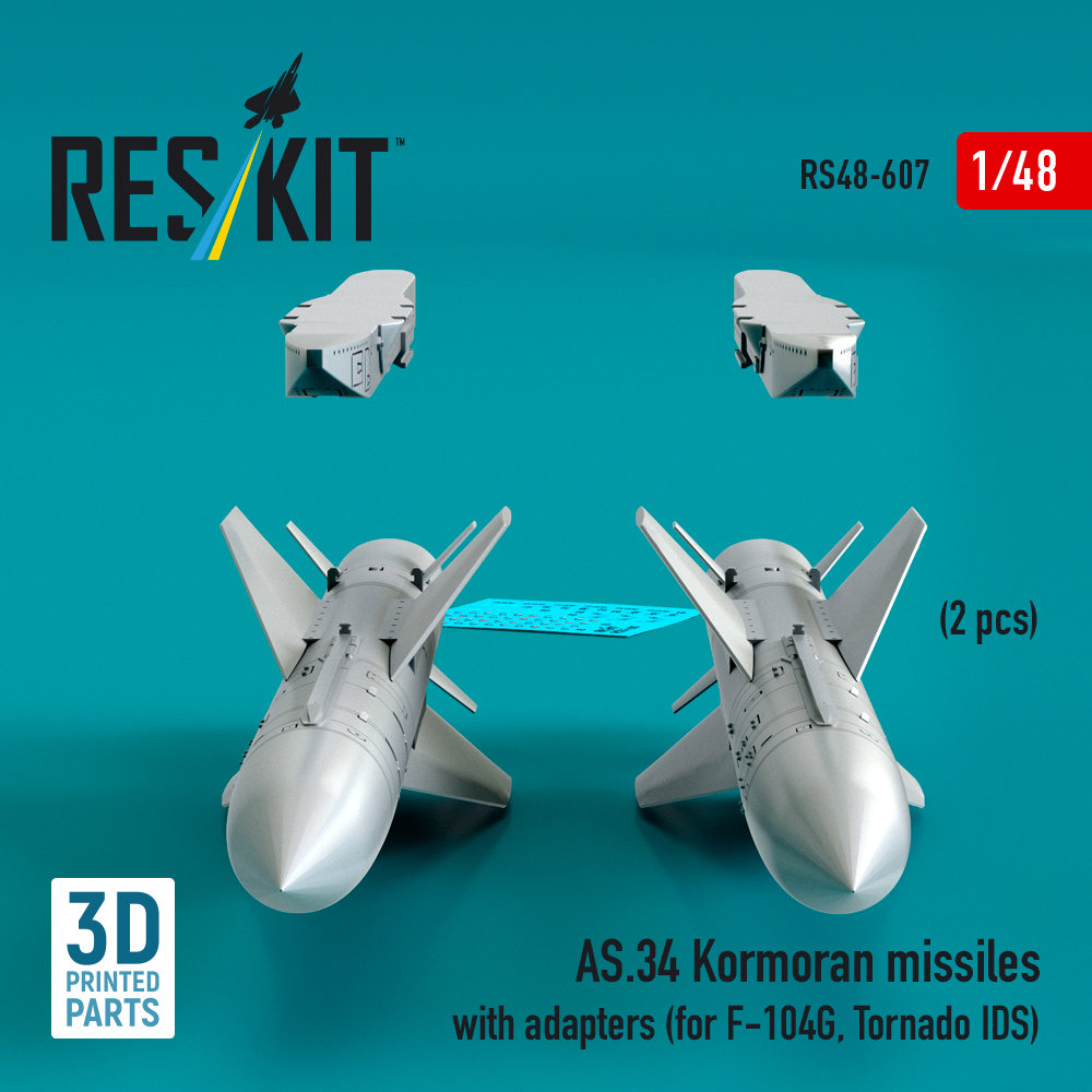1/48 AS.34 Kormoran missiles w/ adapters (2 pcs.)