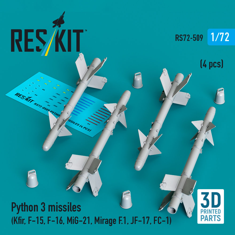 1/72 Python 3 missiles (4 pcs.)