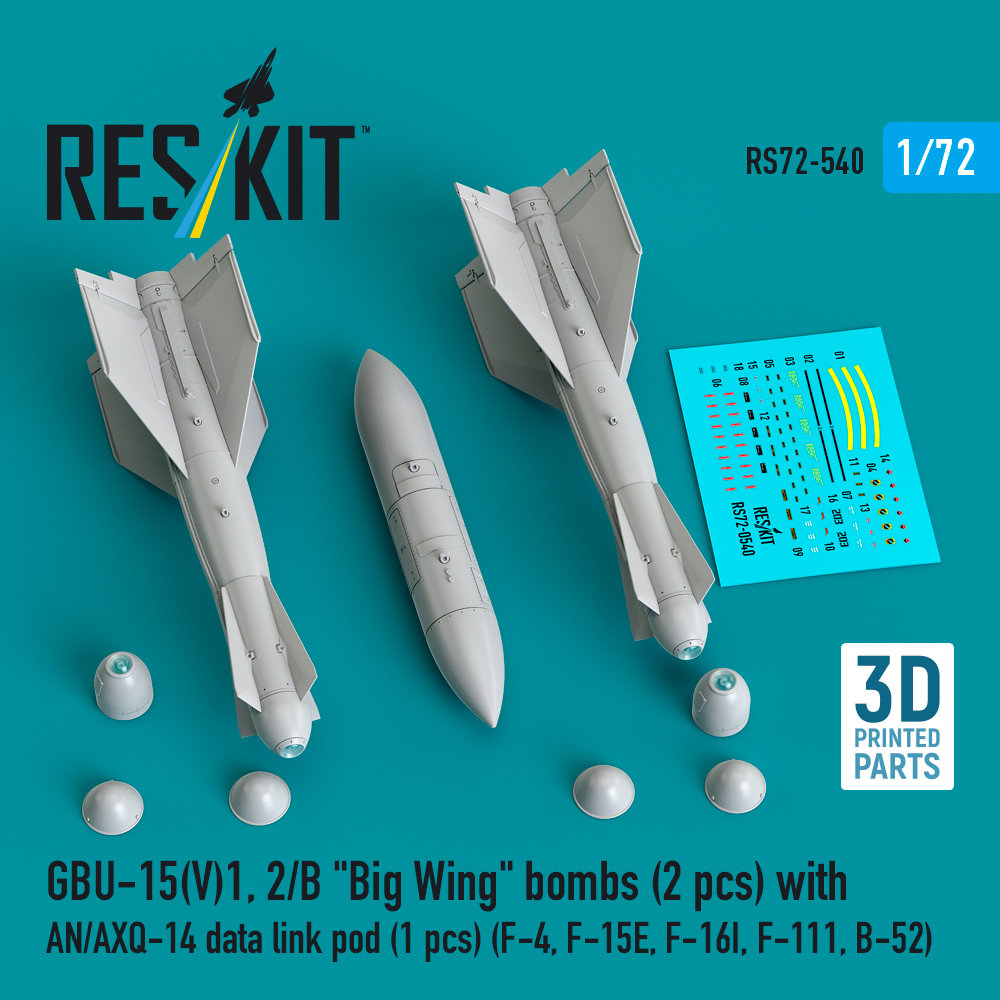 1/72 GBU-15(V)1,2/B Big Wing w/ AN/AXQ-14 pod