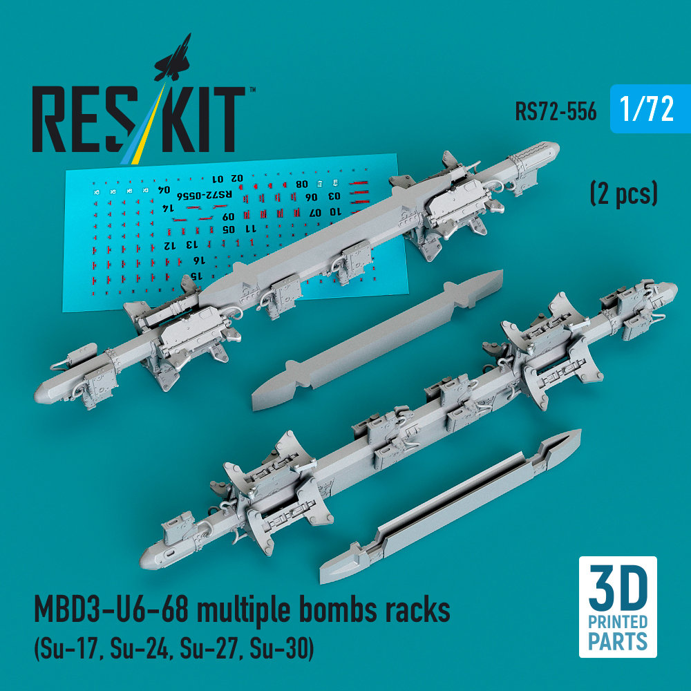 1/72 MBD3-U6-68 multiple bombs racks (2 pcs.)