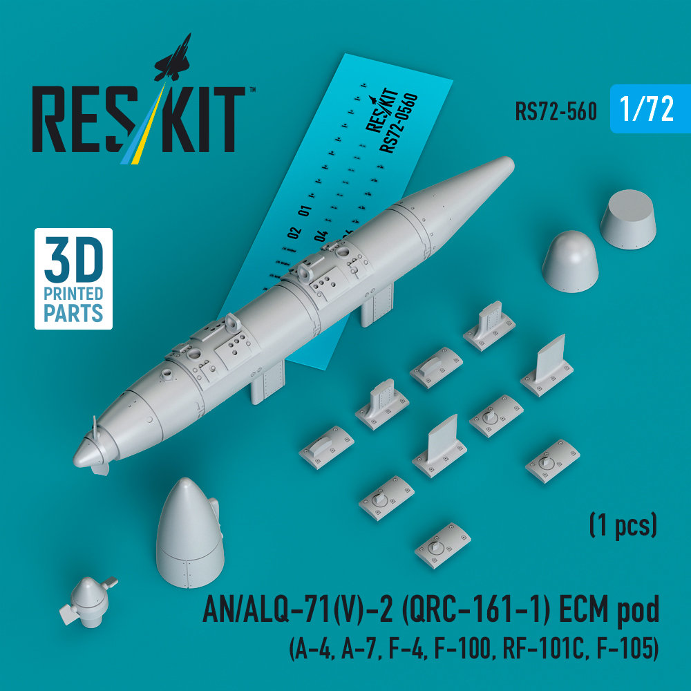 1/72 AN/ALQ-71(V)-2 (QRC-161-1) ECM pod (1pc.)