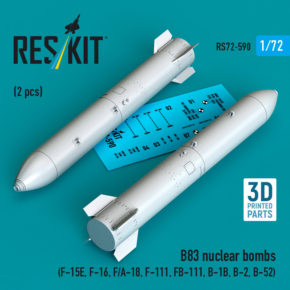 1/72 B83 nuclear bombs (2 pcs.)
