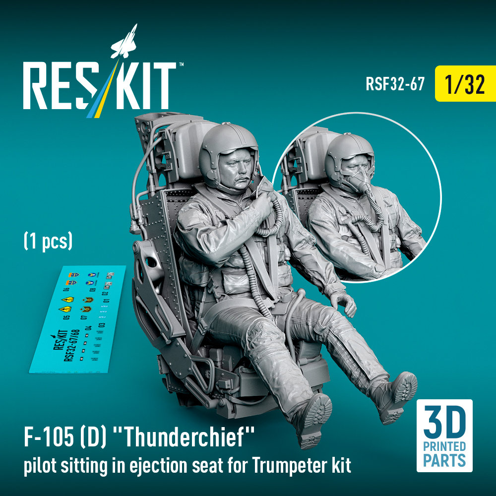 1/32 F-105 (D) Thunderchief pilot sitting
