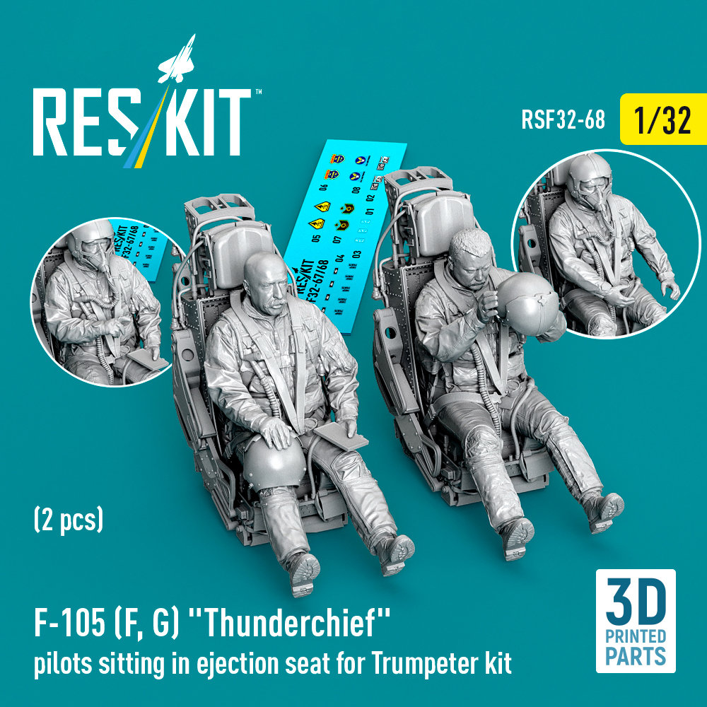 1/32 F-105 (F, G) Thunderchief pilots sitting 