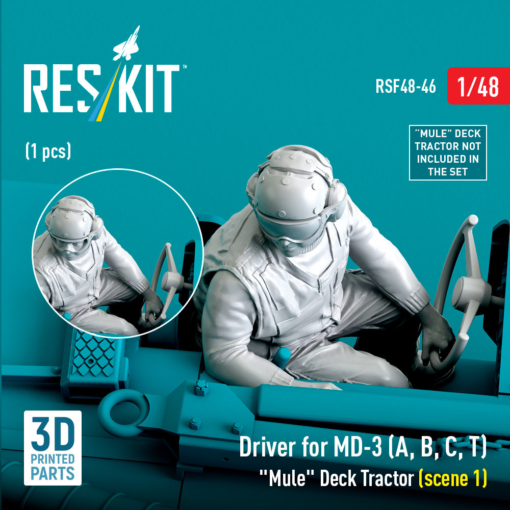 1/48 Driver for MD-3 (A,B,C,T) Deck Tractor Typ 1