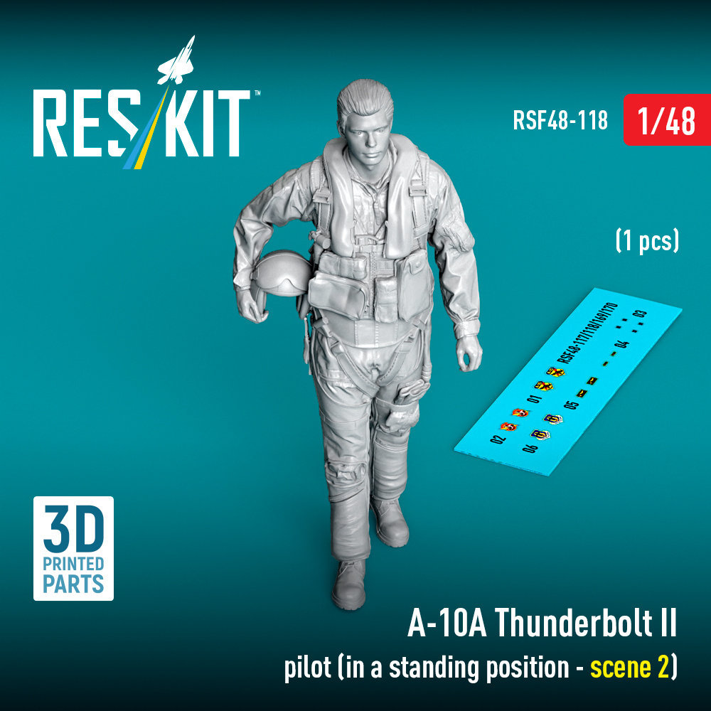 1/48 A-10A Thunderbolt II pilot standing p.(1 pc.)