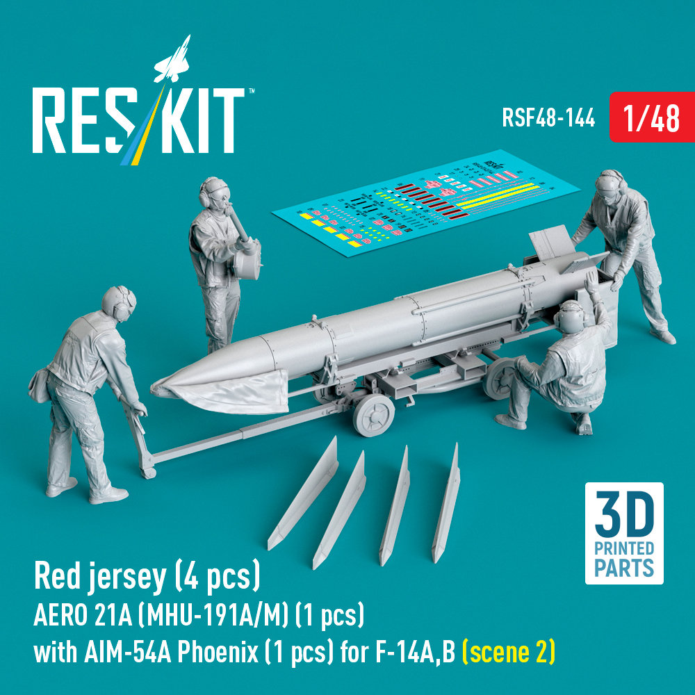 1/48 Red jersey (4 pcs.) AERO 21A (MHU-191A/M)
