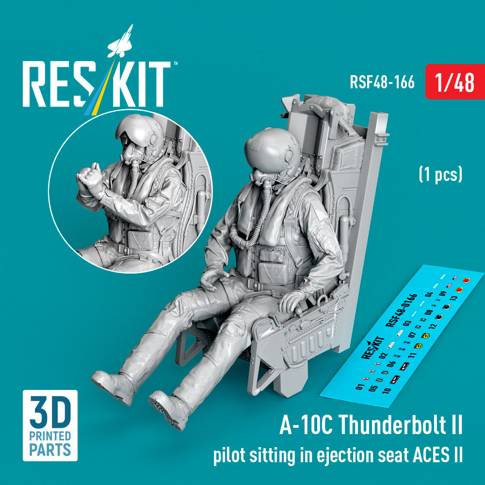 1/48 A-10C Thunderbolt II pilot sitting in ACES II