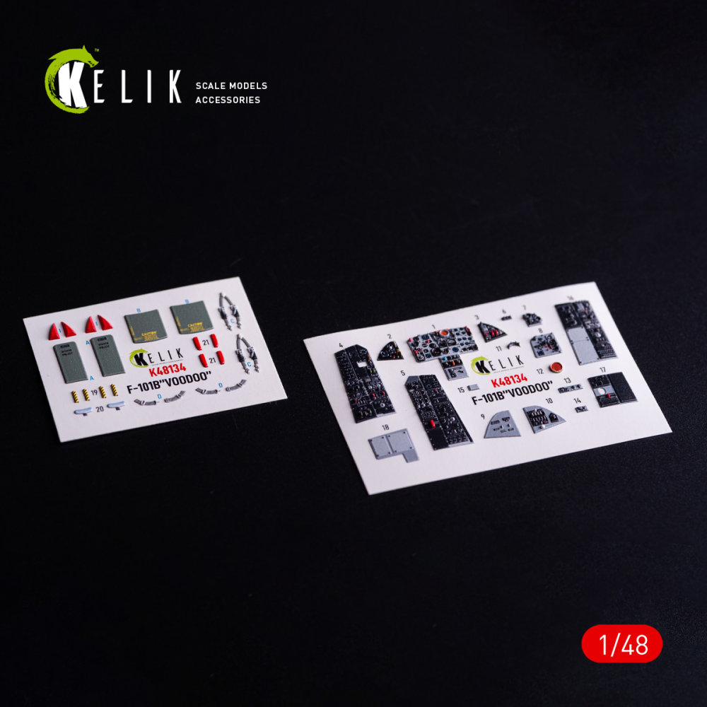 1/48 F-101B VooDoo - interior 3D (ZIMI/KITTYH)