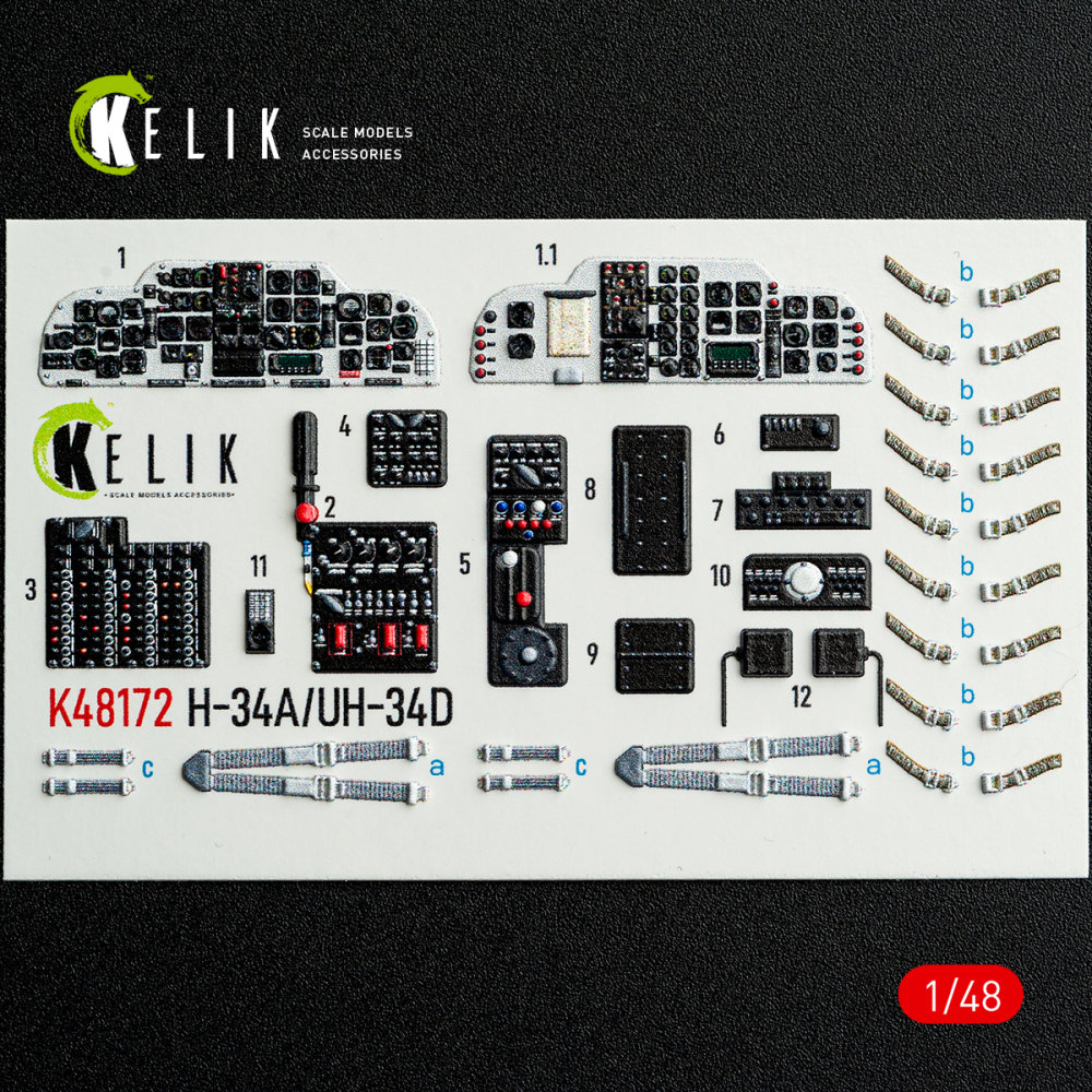 1/48 H-34A/UH-34D - interior 3D (ITAL)