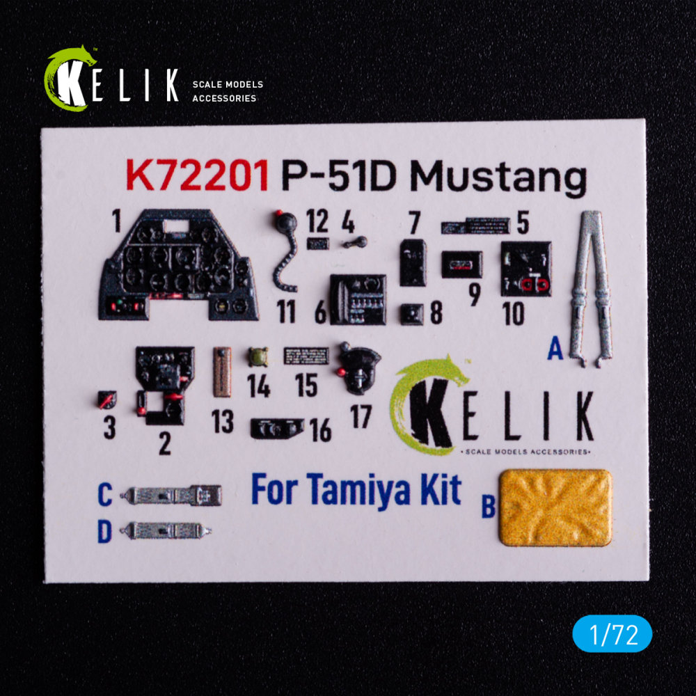 1/72 P-51D Mustang - interior 3D (TAM) 