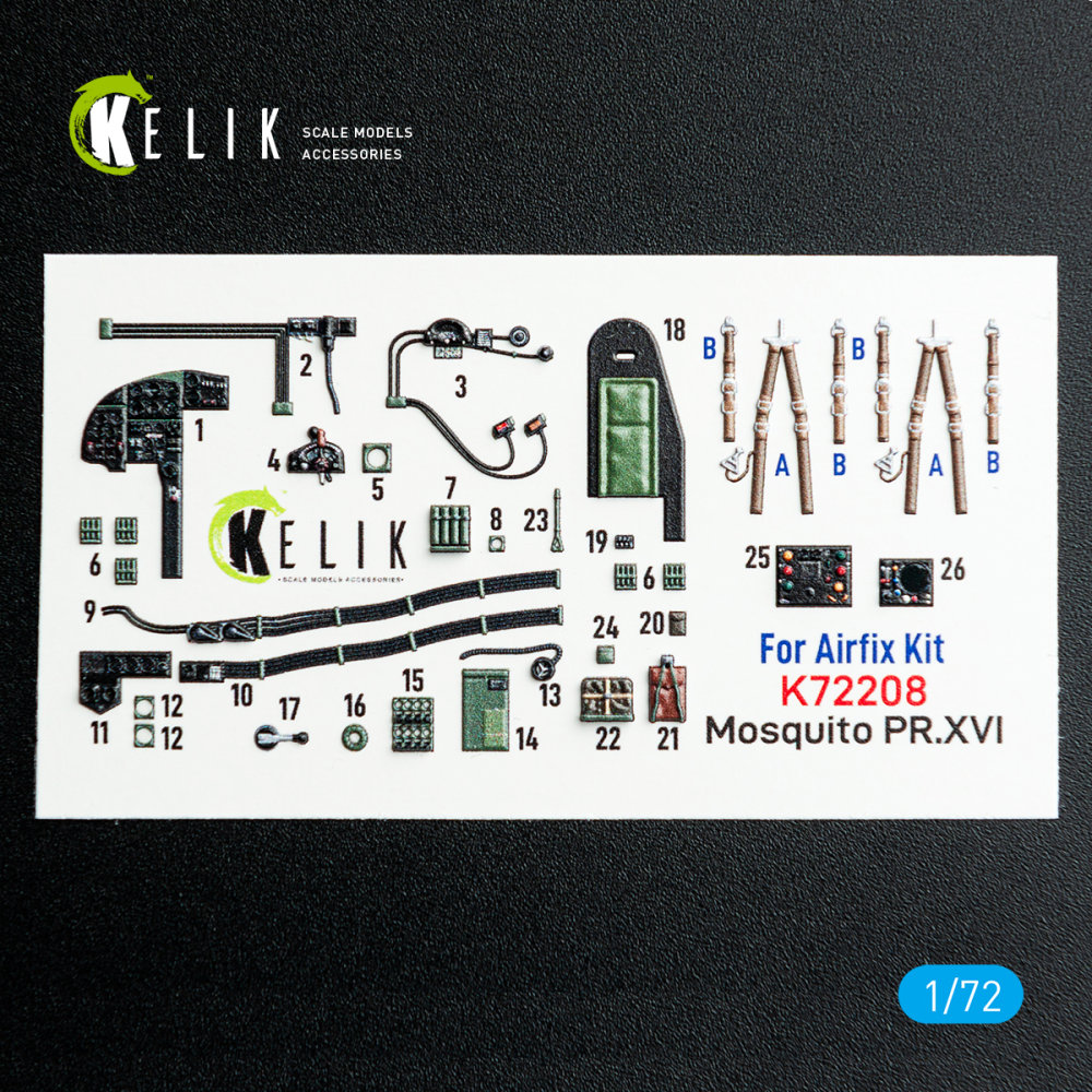 1/72 Mosquito PR.XVI - interior 3D (AIRFIX) 
