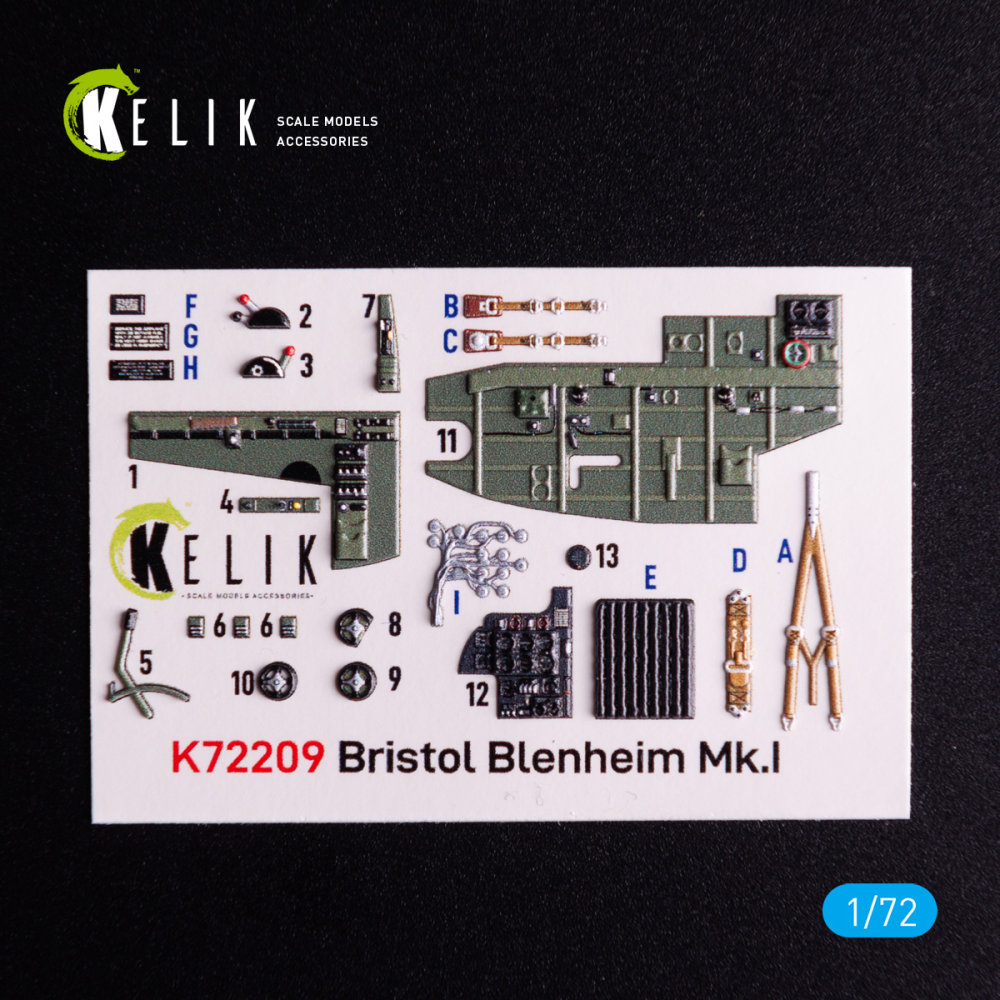 1/72 Bristol Bleninheim Mk.1 - interior 3D (AIRF) 