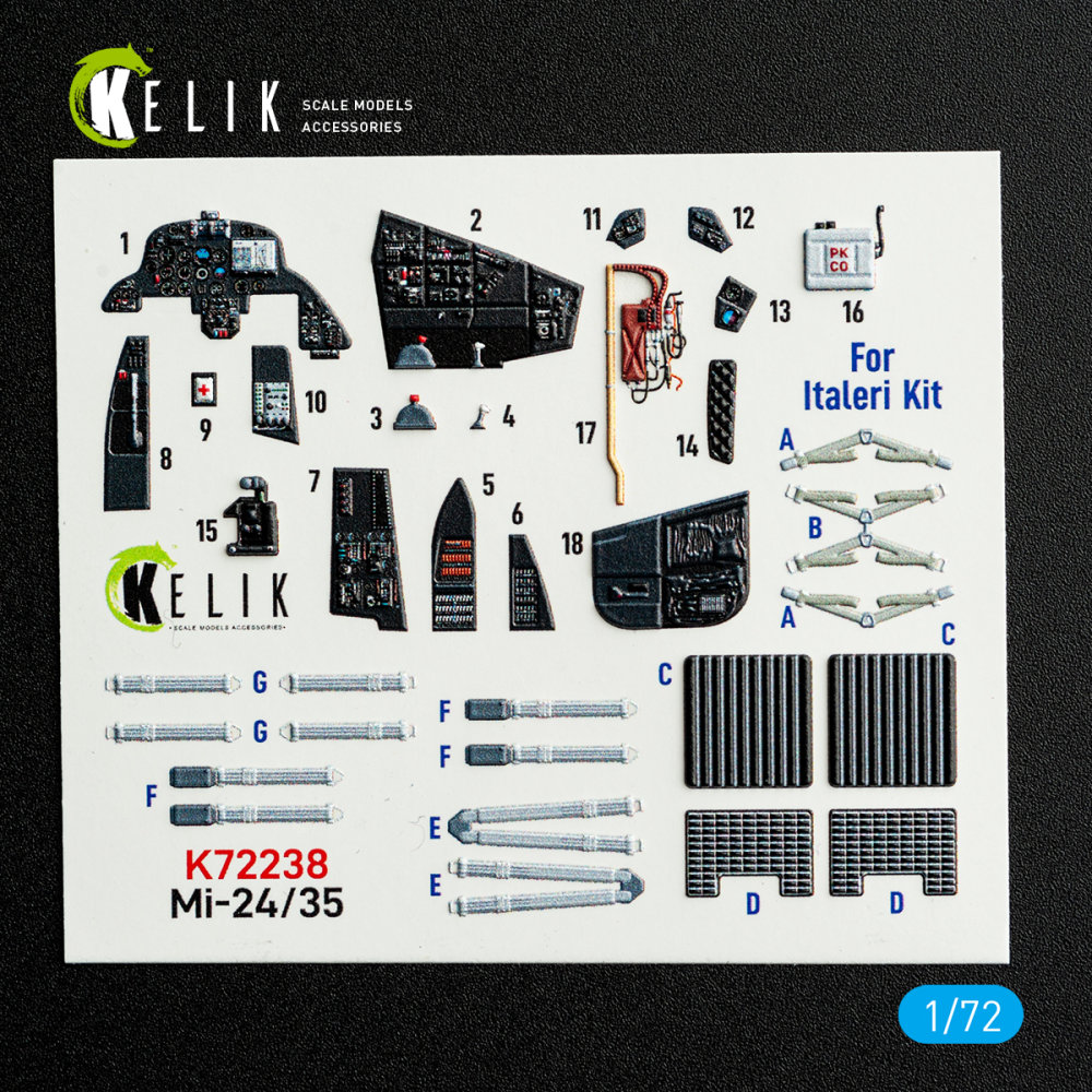 1/72 Mi-35/24 - interior 3D (ITAL)