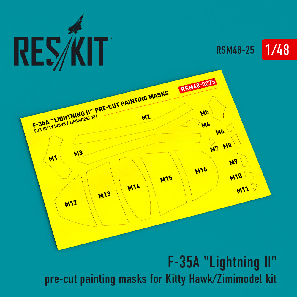1/48 F-35A 'Lightning II' paint.masks (KITTY/ZIMI)