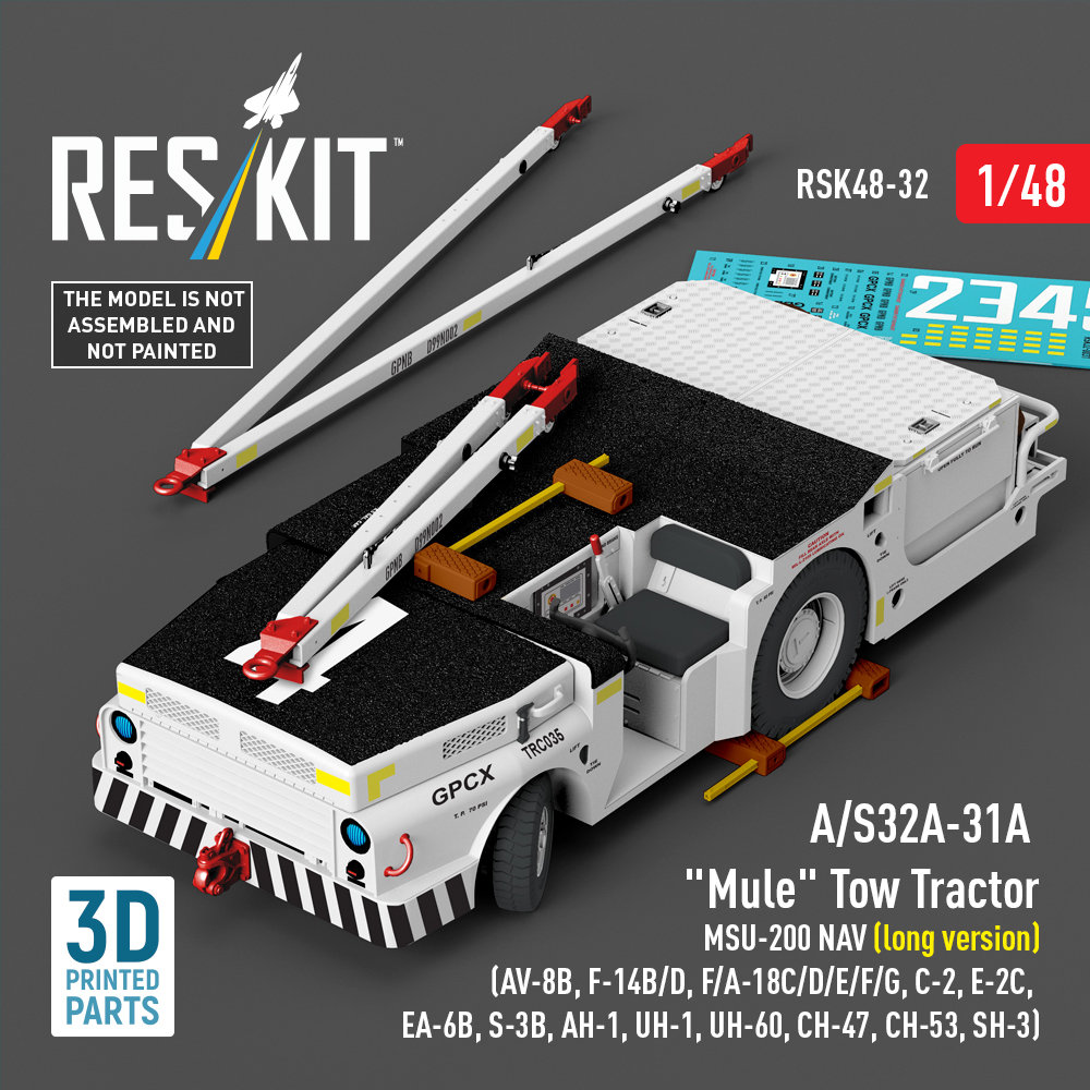 1/48 A/S32A-31A Mule Tow Tractor MSU-200 NAV 