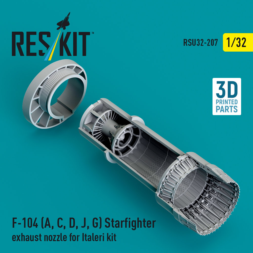 1/32 F-104 A,C,D,J,G Starfighter exh.nozzle (ITAL)