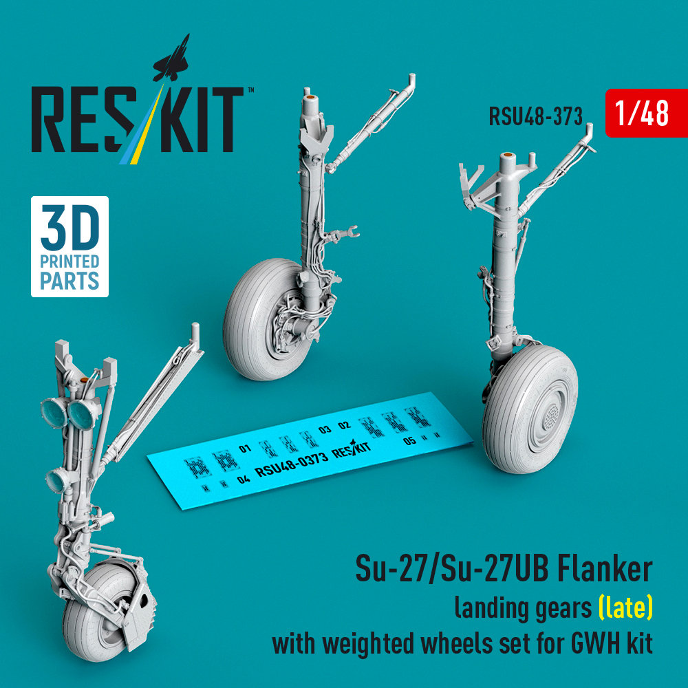 1/48 Su-27/27UB land.gears late w/weighted wheels