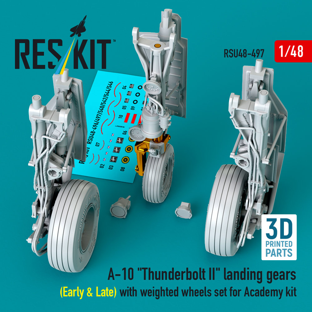 1/48 A-10 'Thunderbolt' II land.gears (early&late)