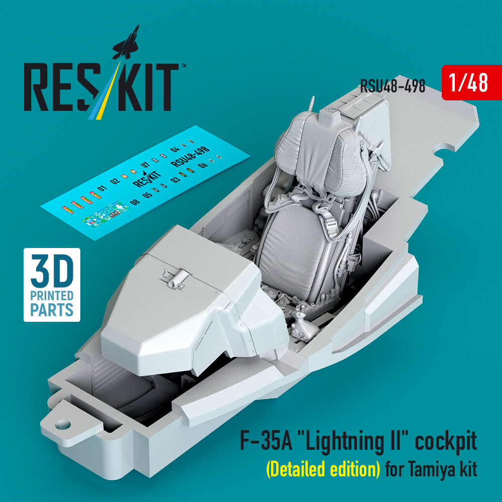 1/48 F-35A Lightning II cockpit (Detailed ed.) (TA