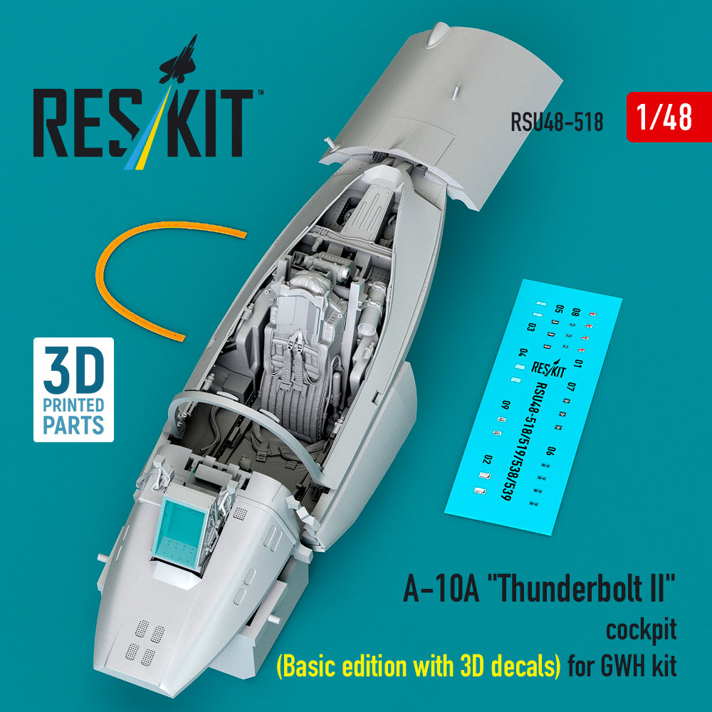 1/48 A-10A Thunderbolt II cockpit (Basic ed.)(GWH)