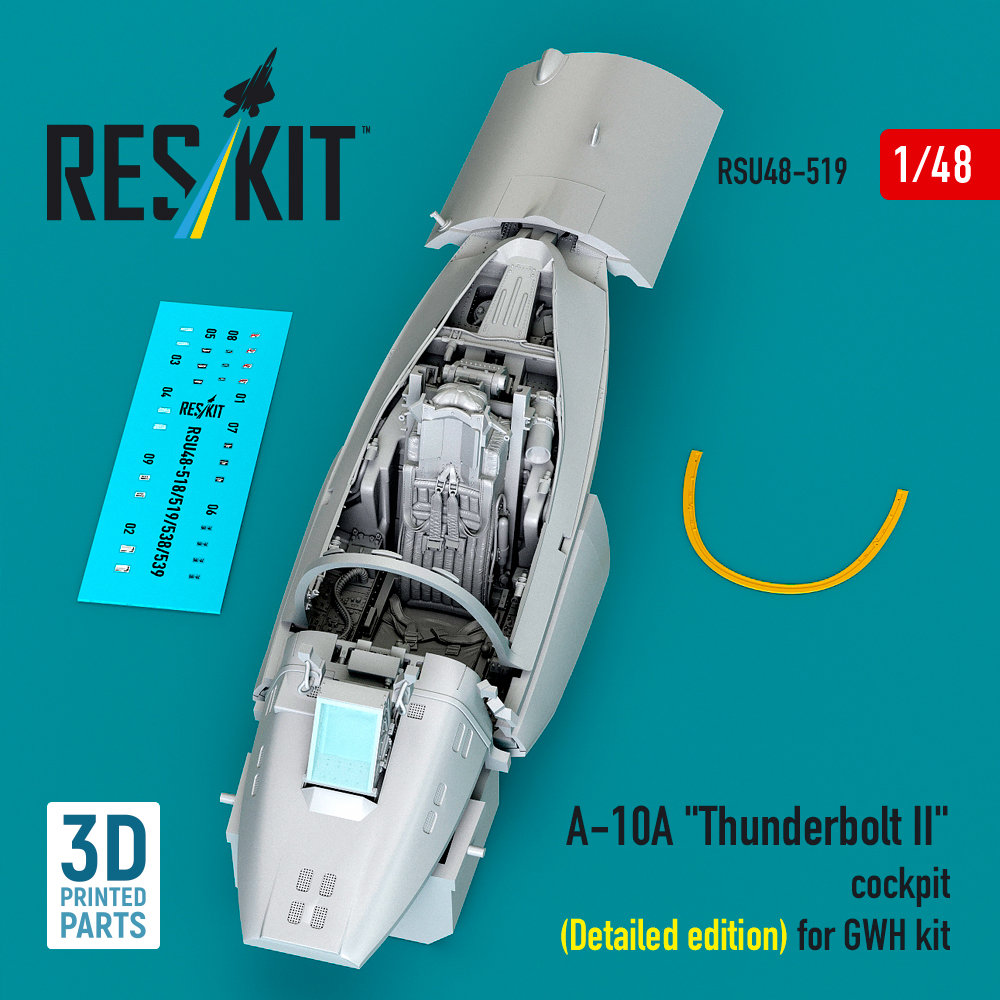 1/48 A-10A Thunderbolt II cockpit (Detailed) (GWH)