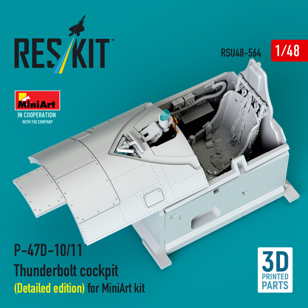 1/48 P-47D-10/11 Thunderb. cockpit Detailed (MINA)