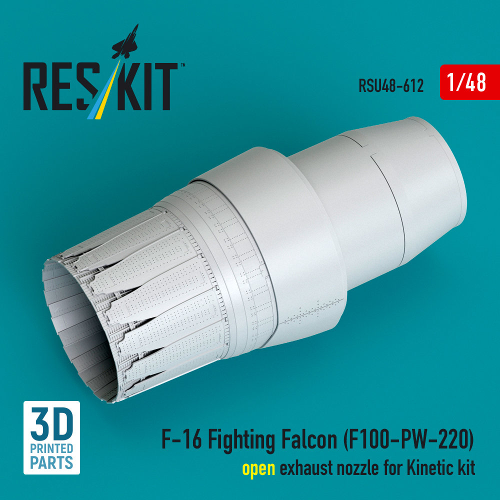 1/48 F-16 Fight.Falcon (F100-PW-220) exh.noz.(KIN)
