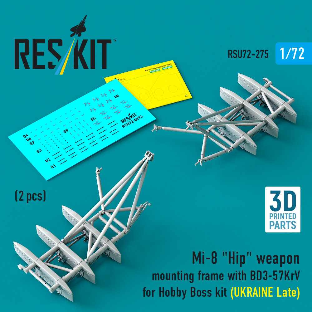 1/72 Mi-8 Hip weapon mount.fr.w/ BD3-57KrV (late)