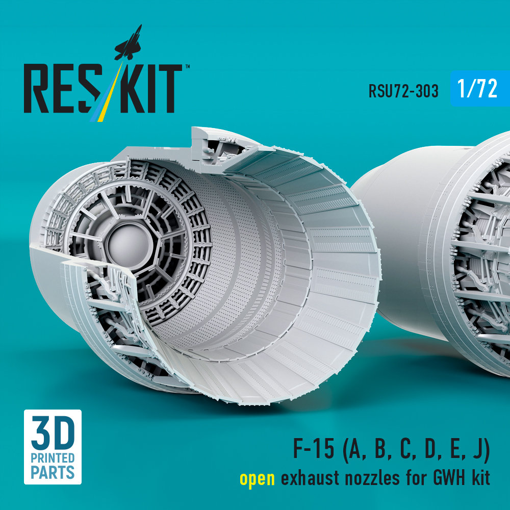 1/72 F-15 A,B,C,D,E,J open exh.nozzles (GWH)