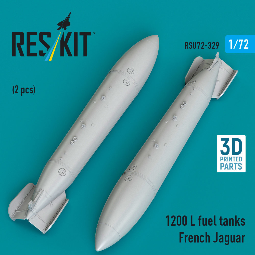1/72 1200 L fuel tanks French Jaguar (2 pcs.) 