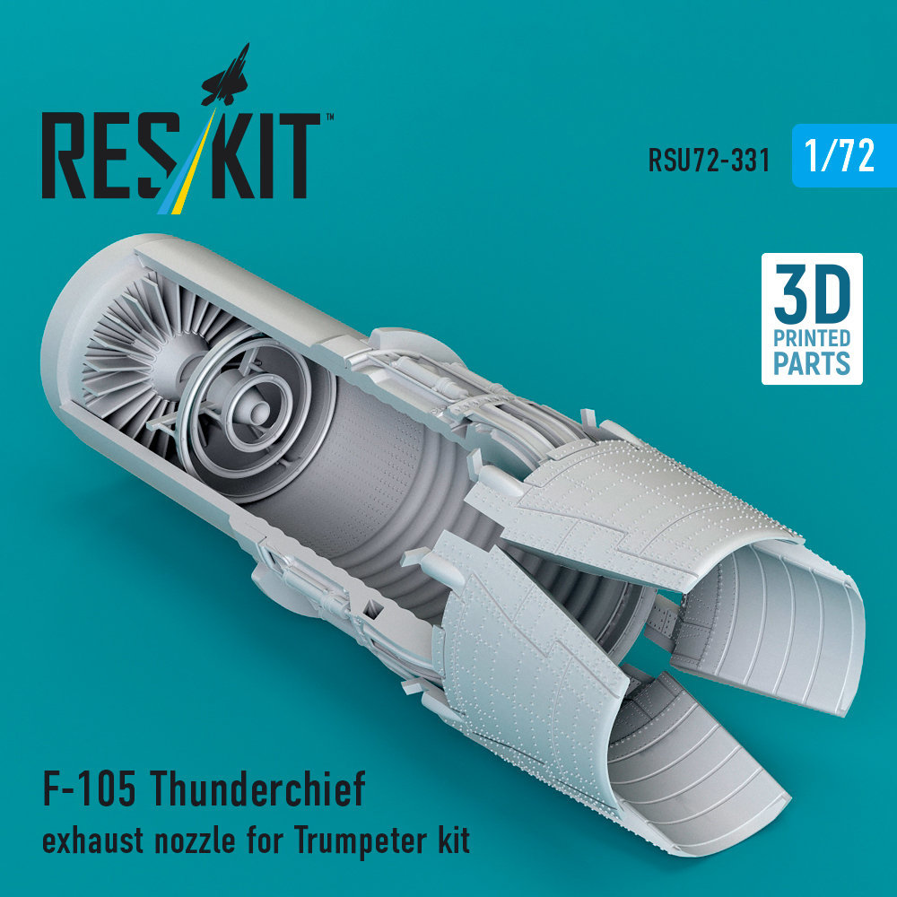 1/72 F-105 Thunderchief exhaust nozzle (TRUMP)