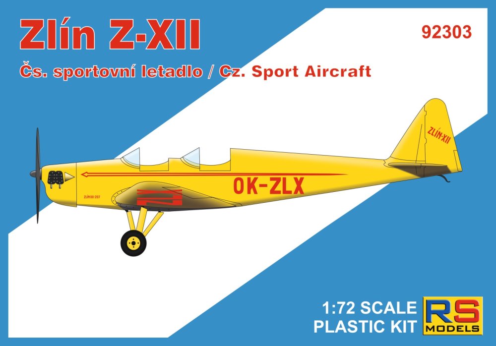 1/72 Zlín Z-XII Czechosl. Sport Aircraft (4x camo)