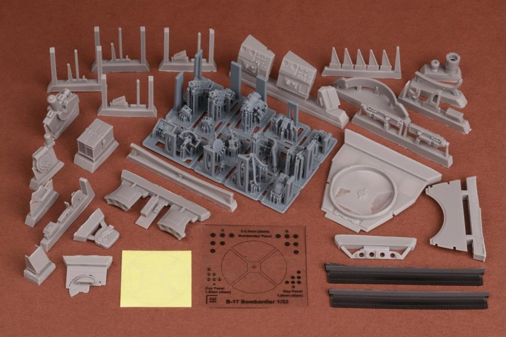 1/32 B-17G Bombard.posit.& Chin turret upgrade set