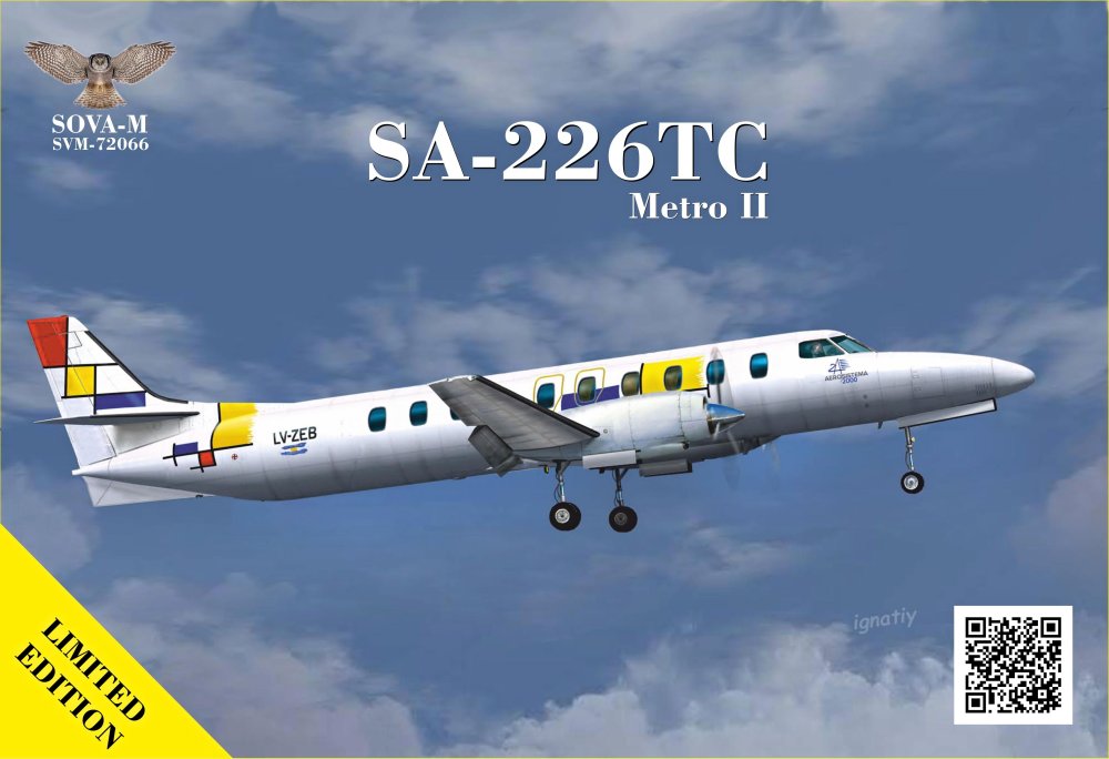 1/72 SA-226TS Regional airliner (2x camo)