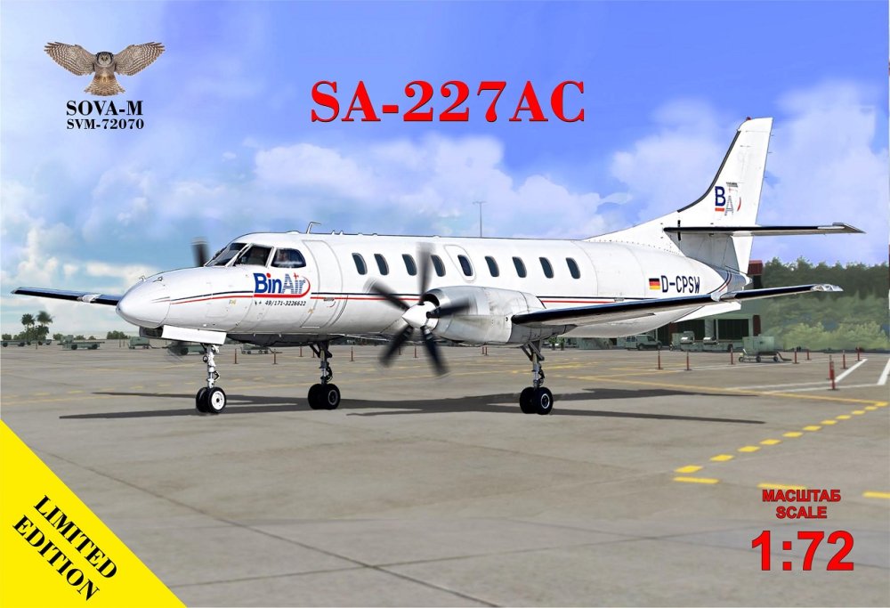 1/72 SA-227AC Regional airliner (2x camo)