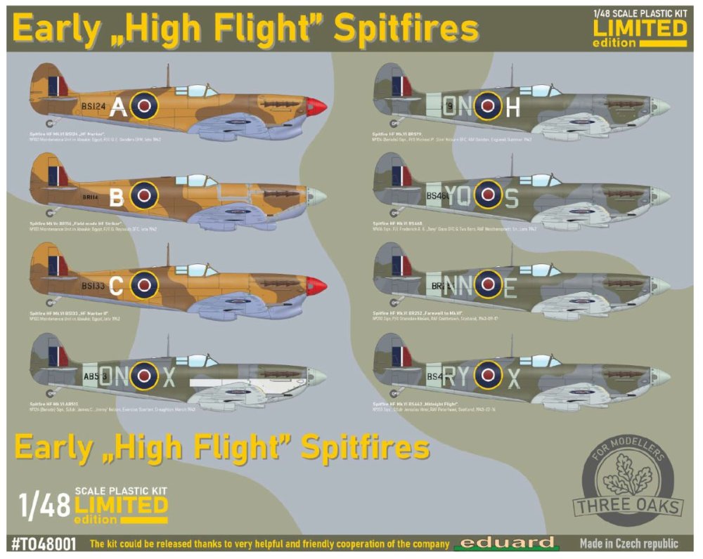 1/48 Early 'High Flight' Spitfires (Limited Edit.)